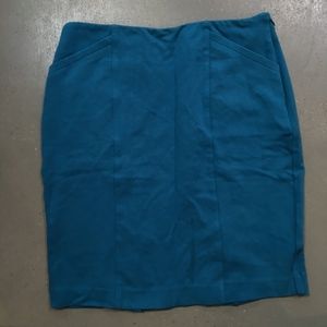 Cabi Blue Ponte Pencil Skirt, Size 4